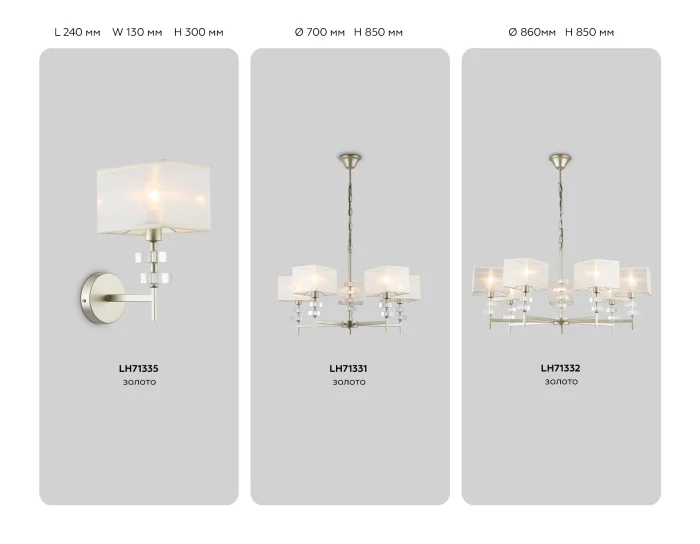 Настенный светильник с абажуром Ambrella light LH71335