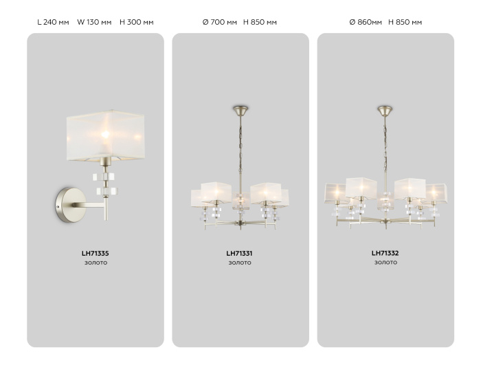 Настенный светильник с абажуром Ambrella light LH71335