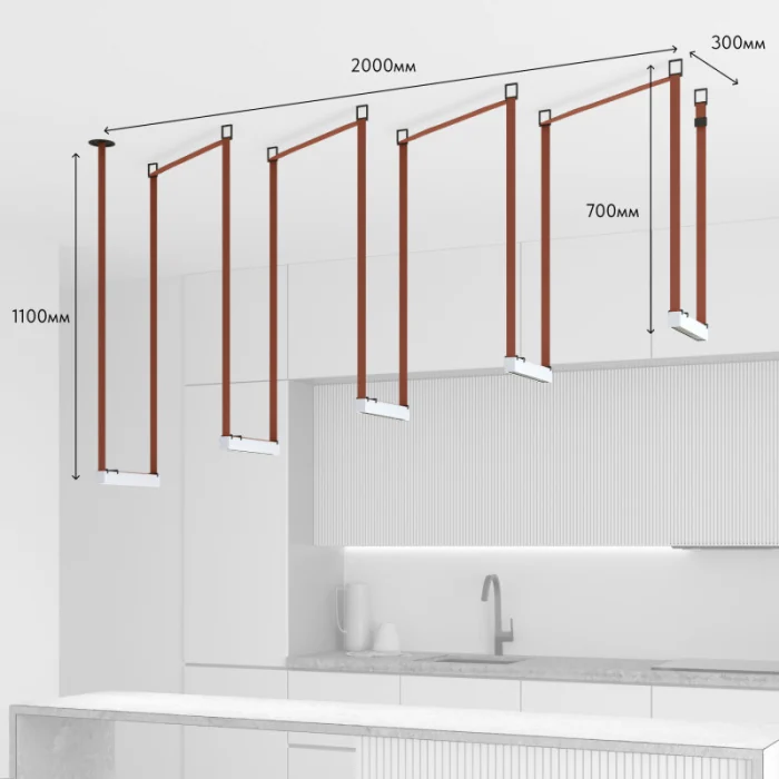 Трек-система Denkirs Belty SET DK55SET17-01-BR