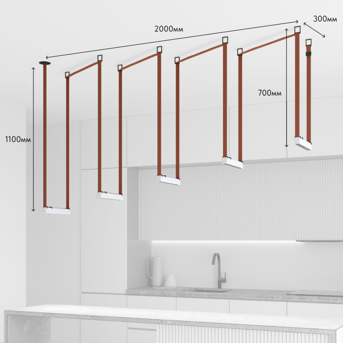 Трек-система Denkirs Belty SET DK55SET17-01-BR