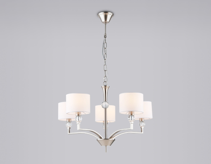 Подвесная люстра с абажурами и хрусталем Ambrella light LH71121