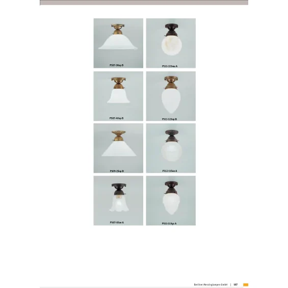 Потолочный светильник Berliner Messinglampen PS09-25opB