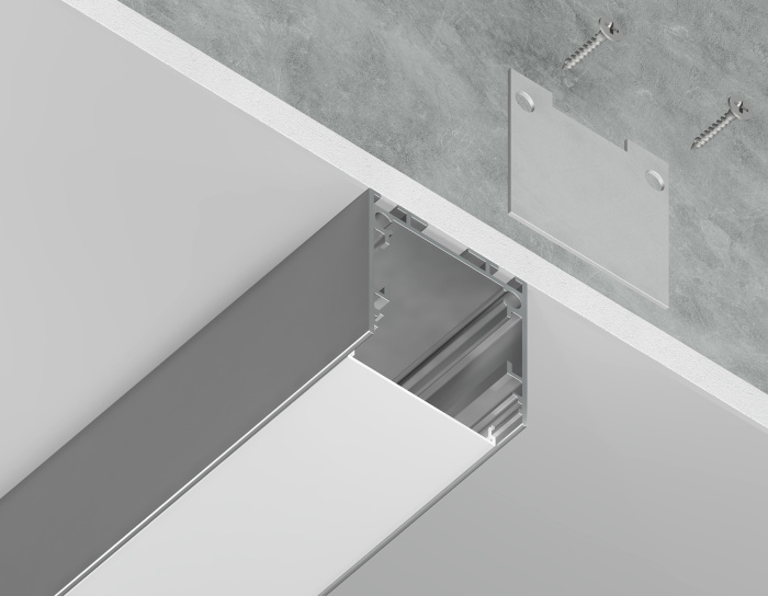 Алюминиевый профиль накладной/подвесной "Profile System" 25*25 для светодиодной ленты до 23мм Ambrella light GP2500AL