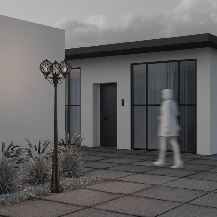 Садово-парковый светильник Maytoni VIA O023FL-03G