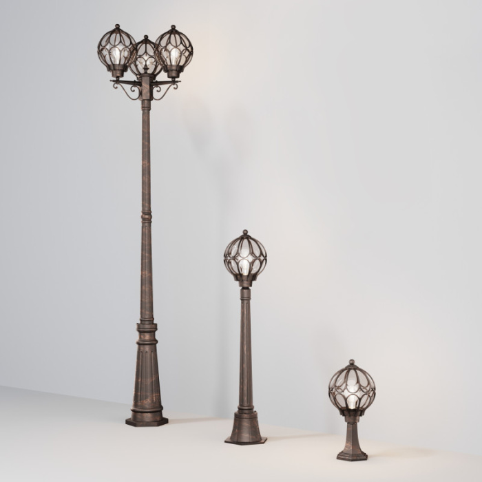 Садово-парковый светильник Maytoni VIA O023FL-03G