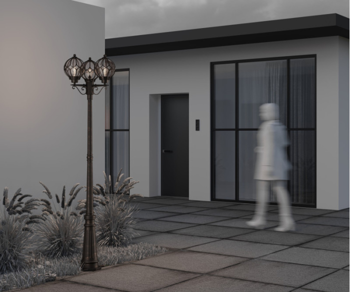 Садово-парковый светильник Maytoni VIA O023FL-03G