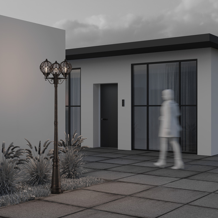 Садово-парковый светильник Maytoni Via O023FL-03G