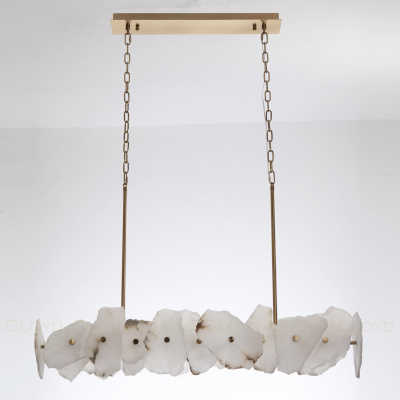 Люстра Cloyd KNOSS C1 / L120 см - алебастр - латунь (арт.10755)