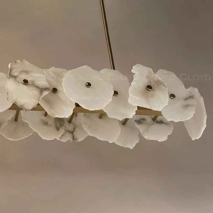 Люстра Cloyd KNOSS C1 / L120 см - алебастр - латунь (арт.10755)