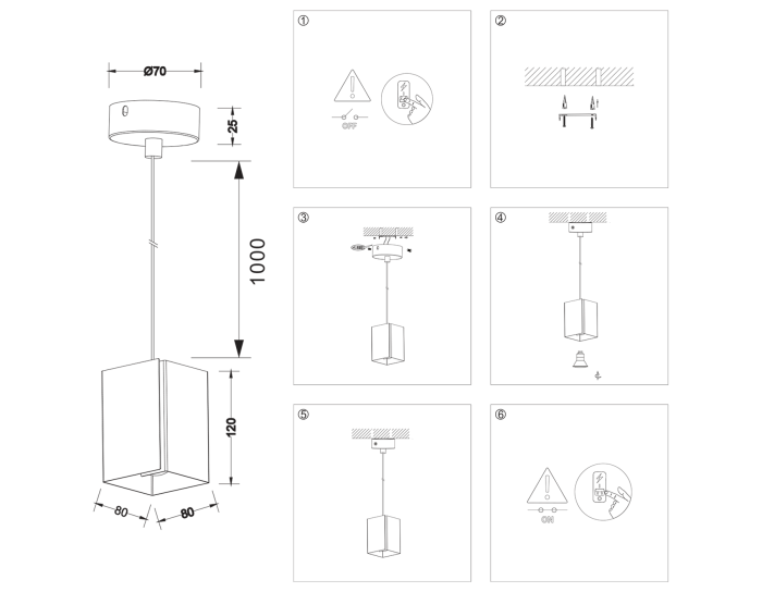 Светильник подвесной со сменной лампой G9 Ambrella light TN5122