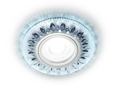 Встраиваемый точечный светильник MR16 с LED подсветкой Ambrella light S305 CH