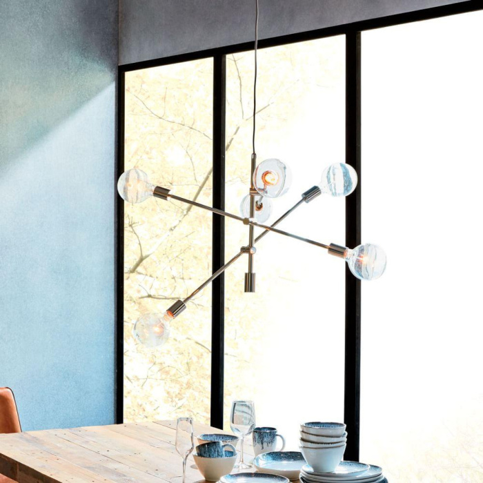 Люстра Mobile Chandelier - Large 6 хром ImperiumLoft