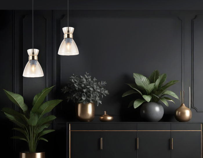 Светильник подвесной со стеклянным плафоном TRADITIONAL AMBRELLA LIGHT TR3403