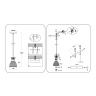 Светильник подвесной со стеклянным плафоном TRADITIONAL AMBRELLA LIGHT TR3403
