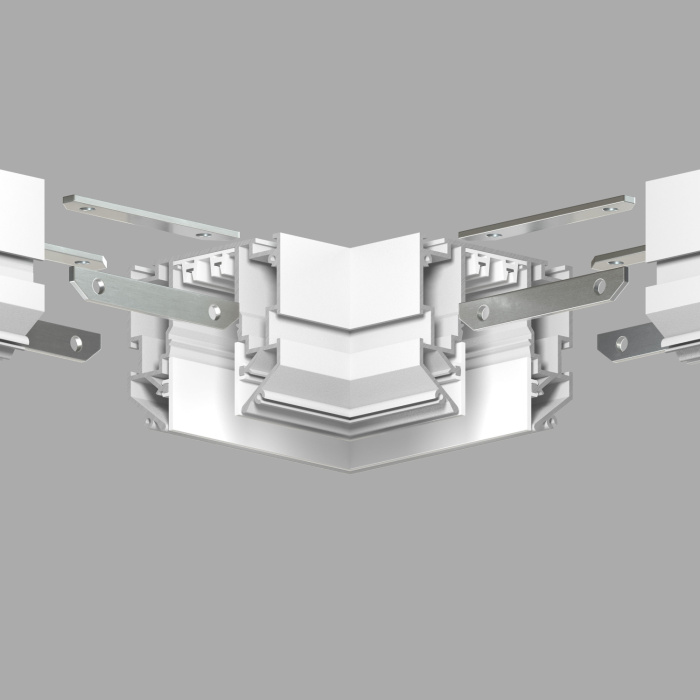 Угловой элемент 90° Denkirs TR2026-WH