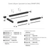 Угловой элемент 90° Denkirs TR2026-WH