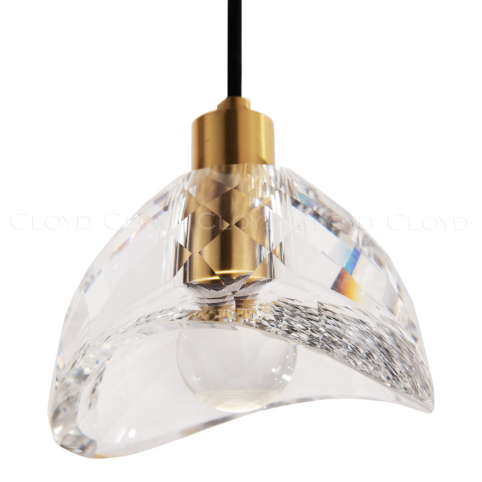 Подвесной светильник Cloyd VIKRAM P1 / Ø13 см - латунь (арт.11113)