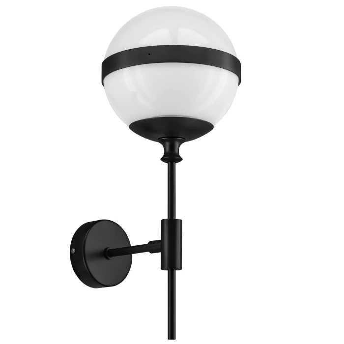 813617 (MB1803-1BL)  Бра GLOBO 1х40W  E14 black/white (в комплекте)