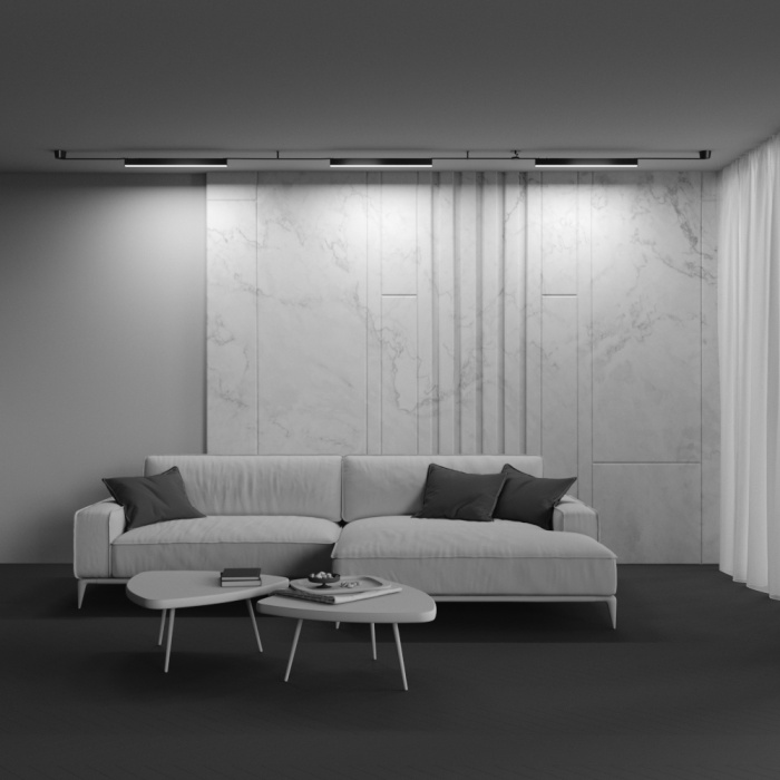 Трековый светильник Maytoni Basis TR129B-24W3K-B