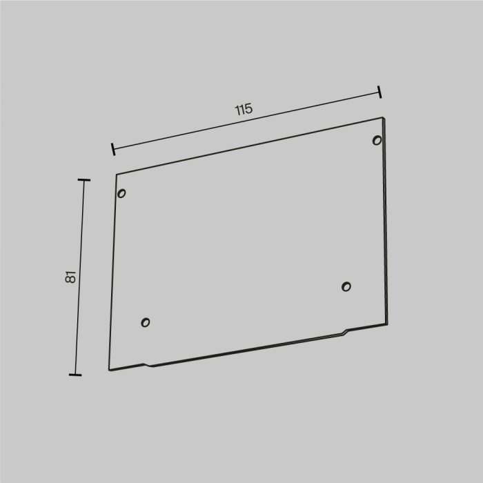 Заглушка декоративная Maytoni ALM013EC-PL-W