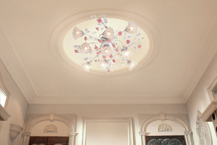 Люстра потолочная Lucia Tucci Fiori di rose 109.8.1