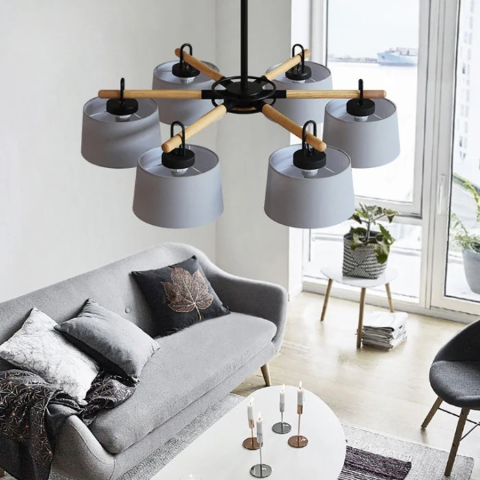 Люстра на штанге EVEN 3 Gray ImperiumLoft 178366-26