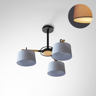 Люстра на штанге EVEN 3 Gray ImperiumLoft 178366-26