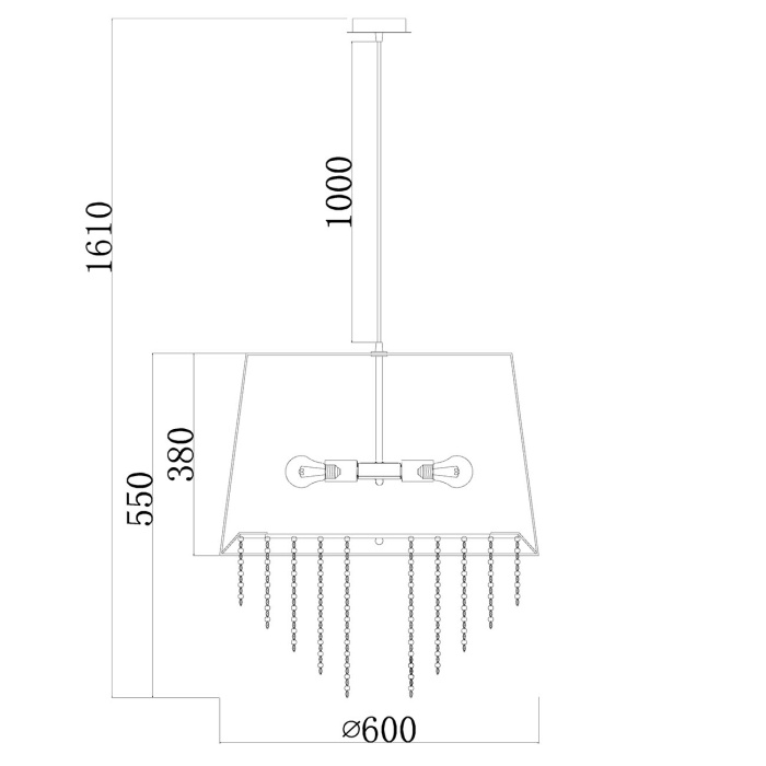 Подвесной светильник CHARM ESCADA 652/5S White