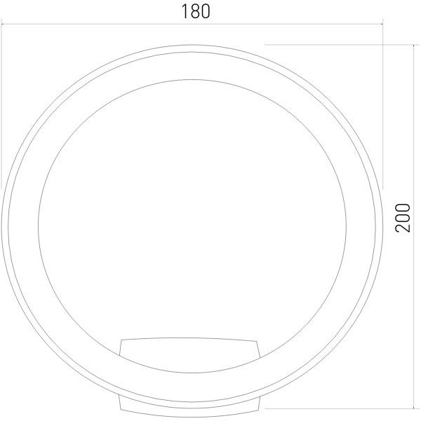 Уличный настенный светильник Elektrostandard Ring 4690389175985