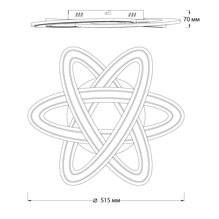 Потолочный светильник QUANT ESCADA 10245/3LED