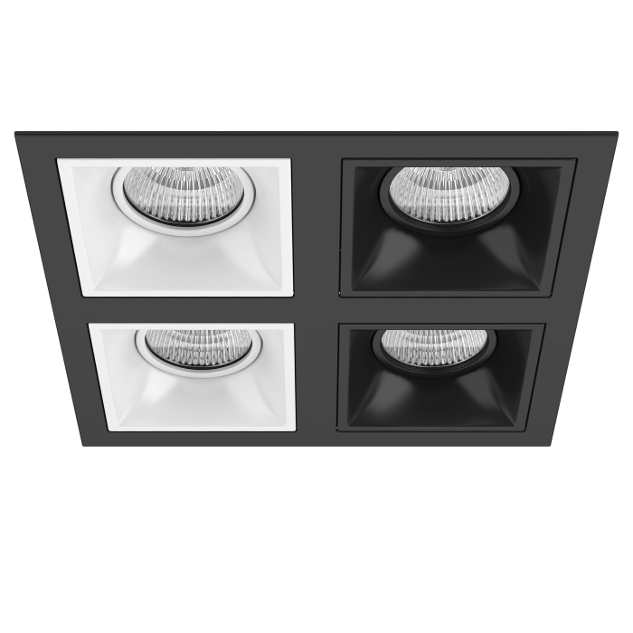 Комплект из светильников и рамки DOMINO Domino Lightstar D54706060707