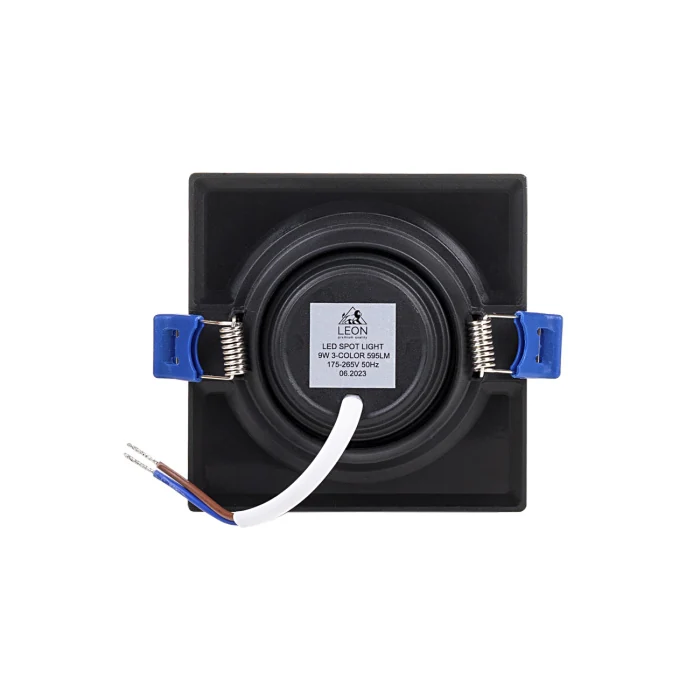 Встраиваемый светильник Leon LE-SPS-BL-9W 3000K&4000К&6500K