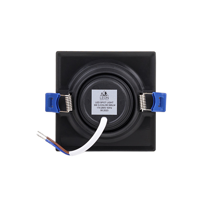 Встраиваемый светильник Leon LE-SPS-BL-9W 3000K&4000К&6500K