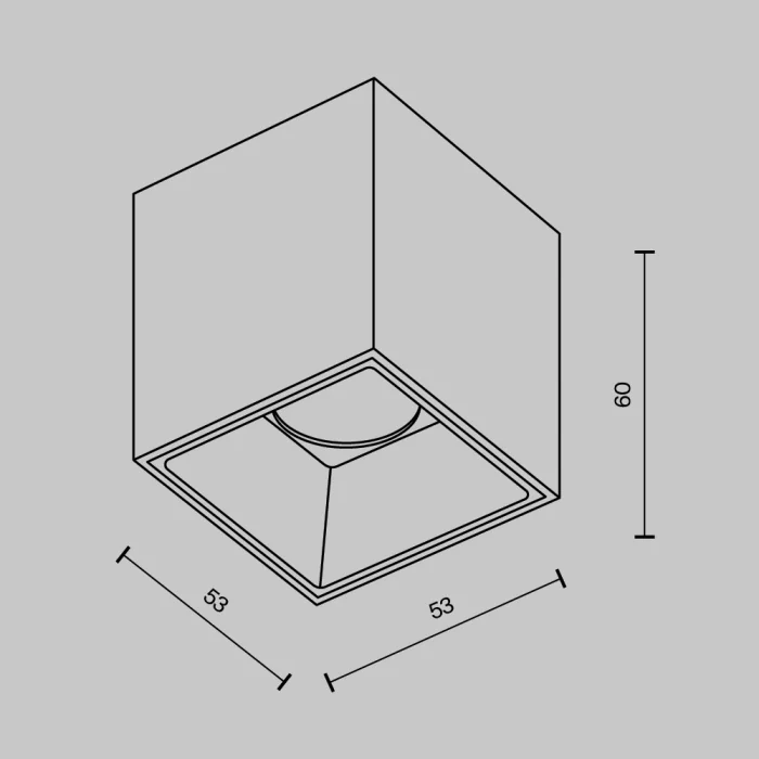 Потолочный светильник Maytoni Alfa LED C064CL-5W4K-SQ-WB