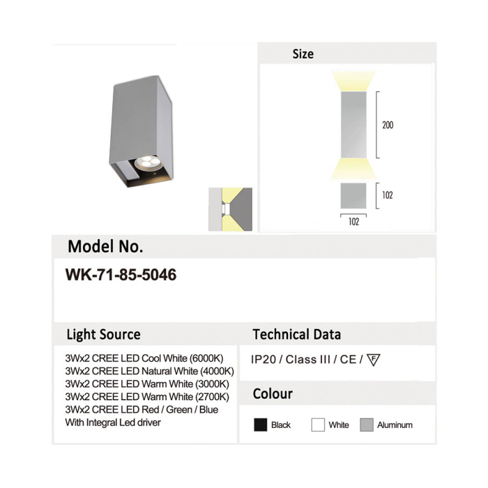 Накладной светильник Delight Collection 7185 71-85-5046 warm white silver