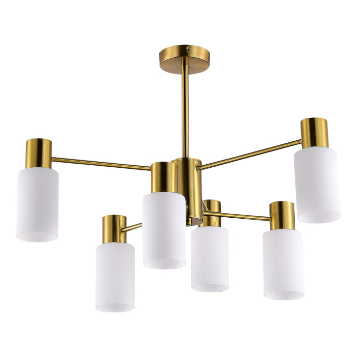 Светильник потолочный Латунь/Белый E14 6*60W SLE1139-302-06