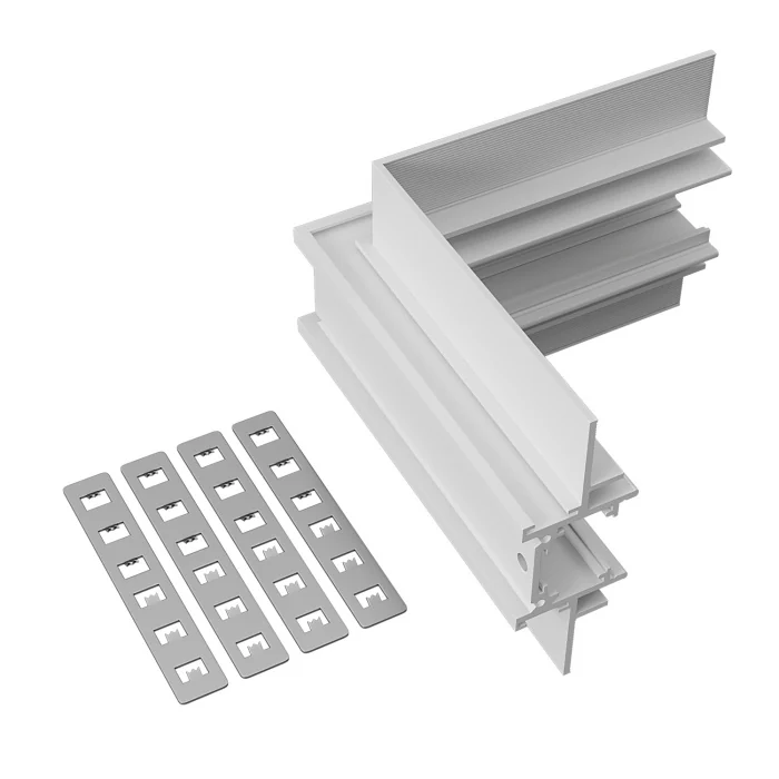 Внутренний угол-соединитель для встраиваемого магнитного шинопровода под ГКЛ 12мм ST-L ST1007.549.12
