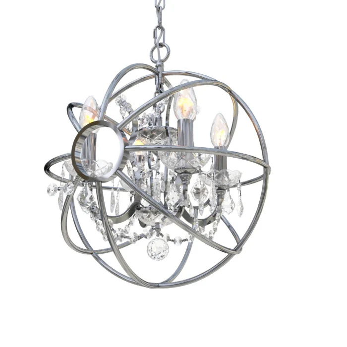 Подвесная люстра Loft it Foucaults orb crystal LOFT1896/4