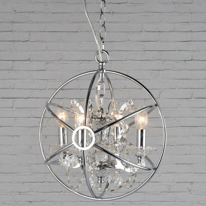 Подвесная люстра Loft it Foucaults orb crystal LOFT1896/4