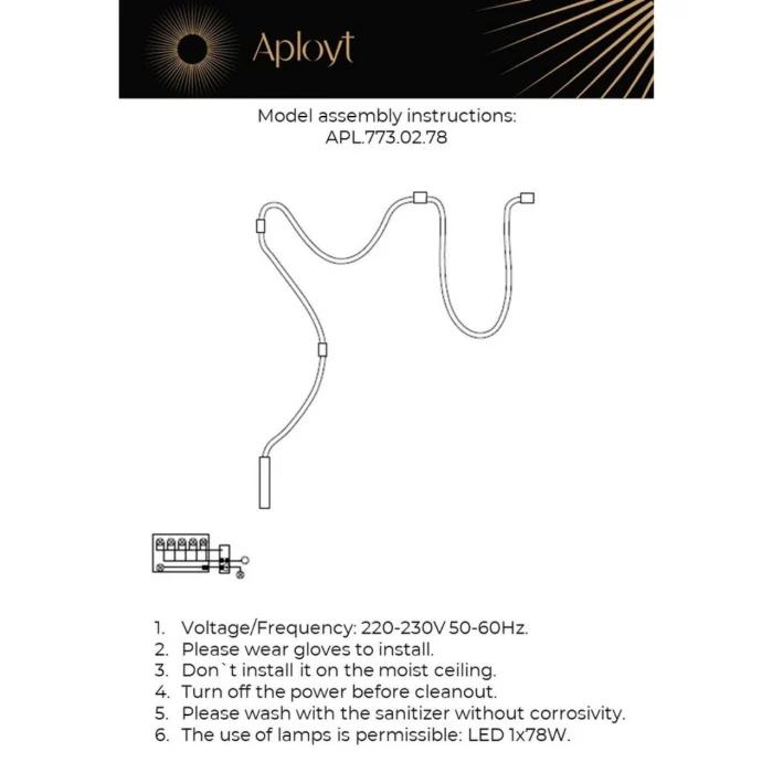 Светильник настенно-потолочный Aployt Sindrillon APL.773.02.78