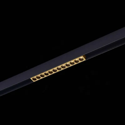 Магнитный трековый светильник Золотистый LED 1*12W 3000K 450Lm Ra&gt;90 36° IP20 L220xW22x ST806.236.12