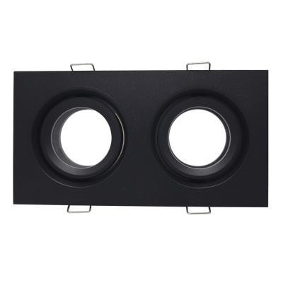 Светильник встраиваемый Черный GU10 2*50W IP65 L180xW90xH40 220V Без ламп ST255.428.02