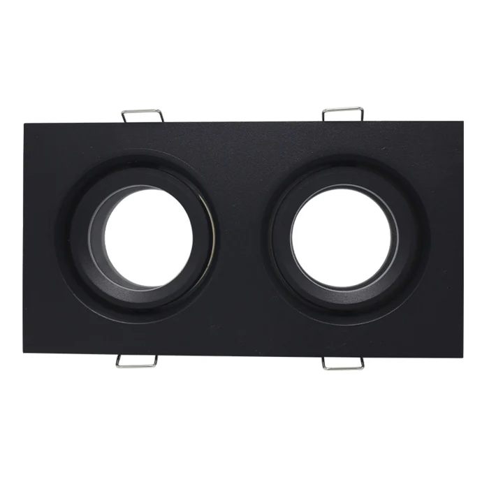 Светильник встраиваемый Черный GU10 2*50W IP65 L180xW90xH40 220V Без ламп ST255.428.02