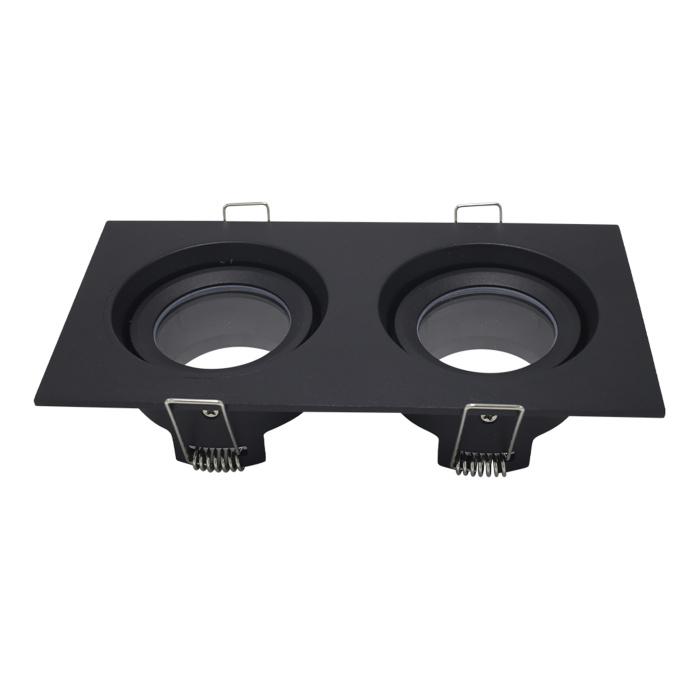 Светильник встраиваемый Черный GU10 2*50W IP65 L180xW90xH40 220V Без ламп ST255.428.02