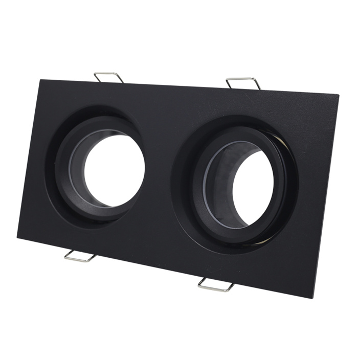 Светильник встраиваемый Черный GU10 2*50W IP65 L180xW90xH40 220V Без ламп ST255.428.02