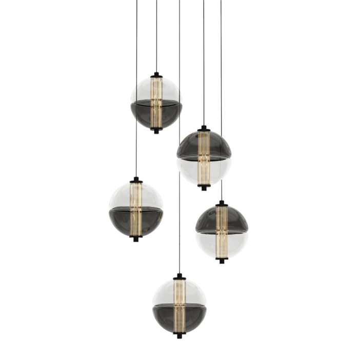 Подвесной светильник Delight Collection MD24022079 MD24022079-5A black/smoky