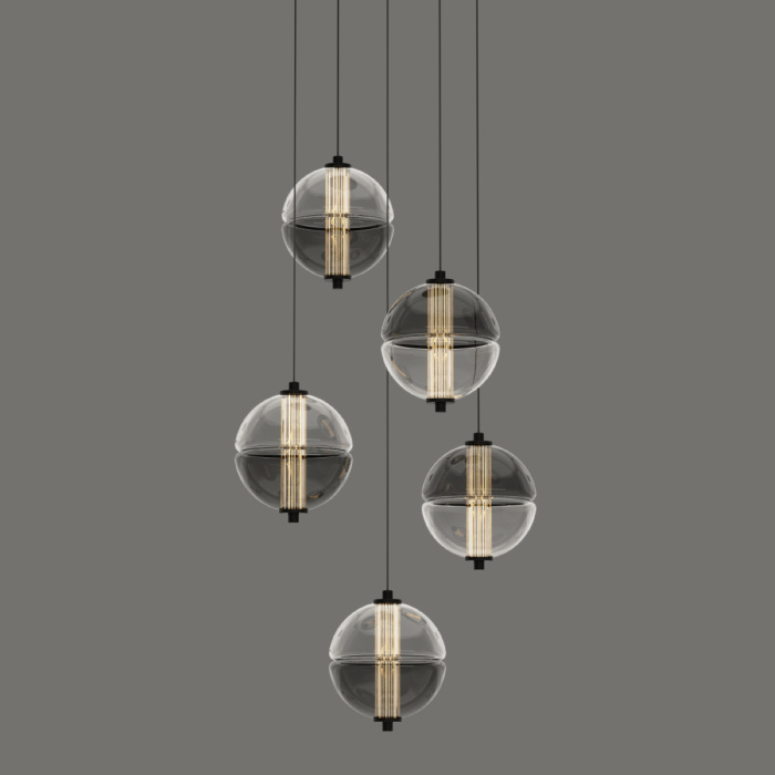 Подвесной светильник Delight Collection MD24022079 MD24022079-5A black/smoky