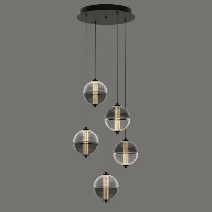 Подвесной светильник Delight Collection MD24022079 MD24022079-5A black/smoky