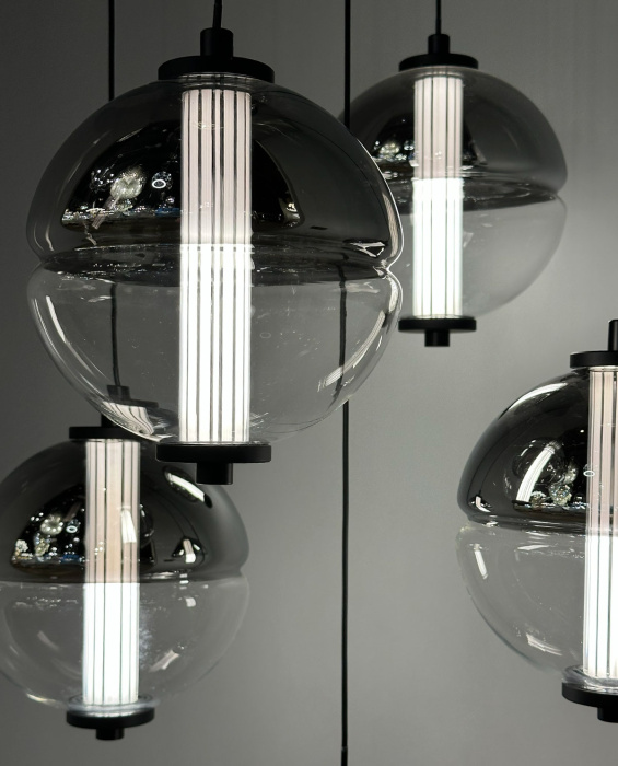 Подвесной светильник Delight Collection MD24022079 MD24022079-5A black/smoky