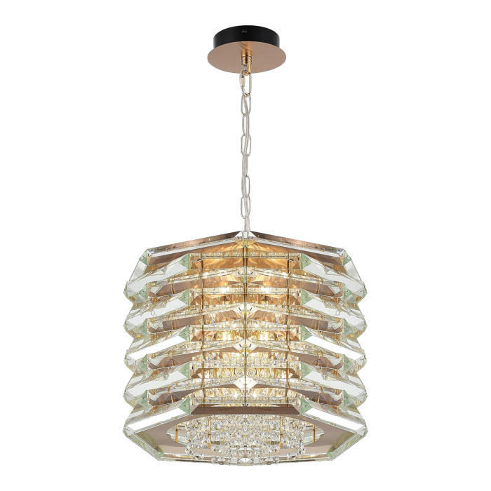 Светильник подвесной ST-Luce медь/прозрачный E14 8*40W SL6137.203.08